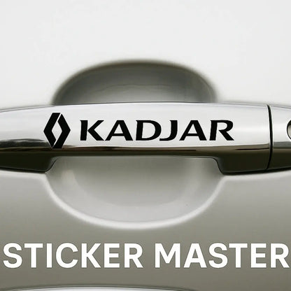 Sticker Master Renault Kadjar Kapı Kolu & Jant Sticker Seti – 10 Adet Dayanıklı Vinil Sticker Master