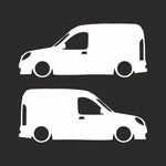 Sticker Master Renault Kangoo Van Basık Araç Siluet Sticker – 2 Adet 15 cm Dayanıklı Vinil (Sağ & Sol) Sticker Master