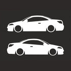 Renault Megane CC Sticker, Basık Coupe Siluet Etiketi | Sticker Master