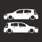 Renault Megane Sticker | Basık Araç Silüet Seti (2 Adet) | Sticker Master