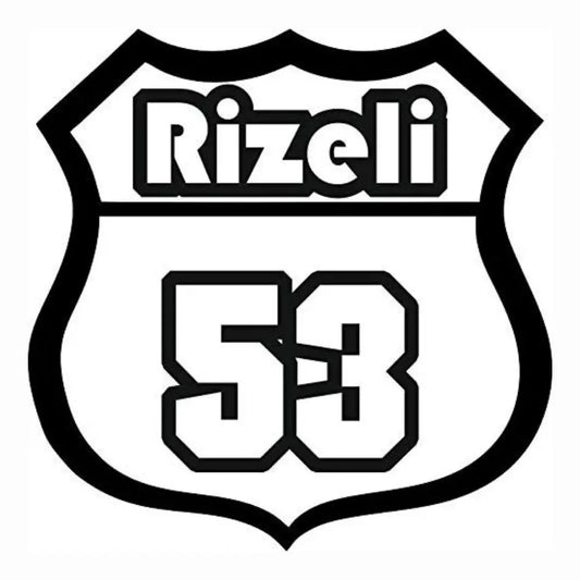 Sticker Master Rizeli 53 Sticker - 12 Cm | Motor, Kask, Laptop, Araba, Oto Araç İçin Sticker Master