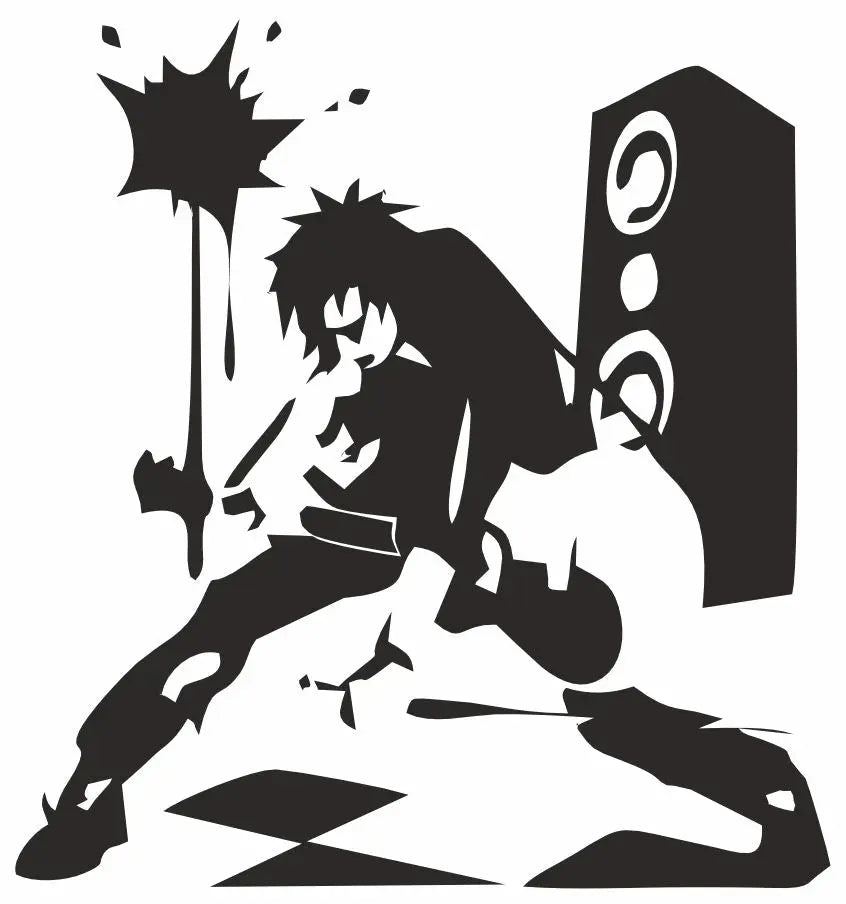 Sticker Master Rock Sticker - 12 Cm | Kask, Laptop, Motor, Araba İçin Sticker Master