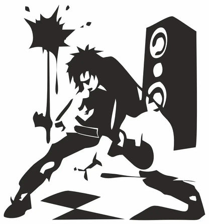 Sticker Master Rock Sticker - 12 Cm | Kask, Laptop, Motor, Araba İçin Sticker Master