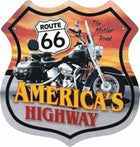 Route 66 Sticker: America's Highway Motosiklet Amblemi | Sticker Master