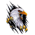 Yırtıcı Kartal Sticker 3D Yırtık Efekti (1 Adet) | Sticker Master
