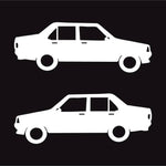 Sticker Master Şahin & Doğan Araba Sticker – Modifiye Severler İçin 2'li Sticker Seti 15 Cm Sticker Master