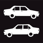 Şahin ve Doğan Araba Sticker 15 Cm Modifiye Severler İçin 2li Sticker Seti | Sticker Master