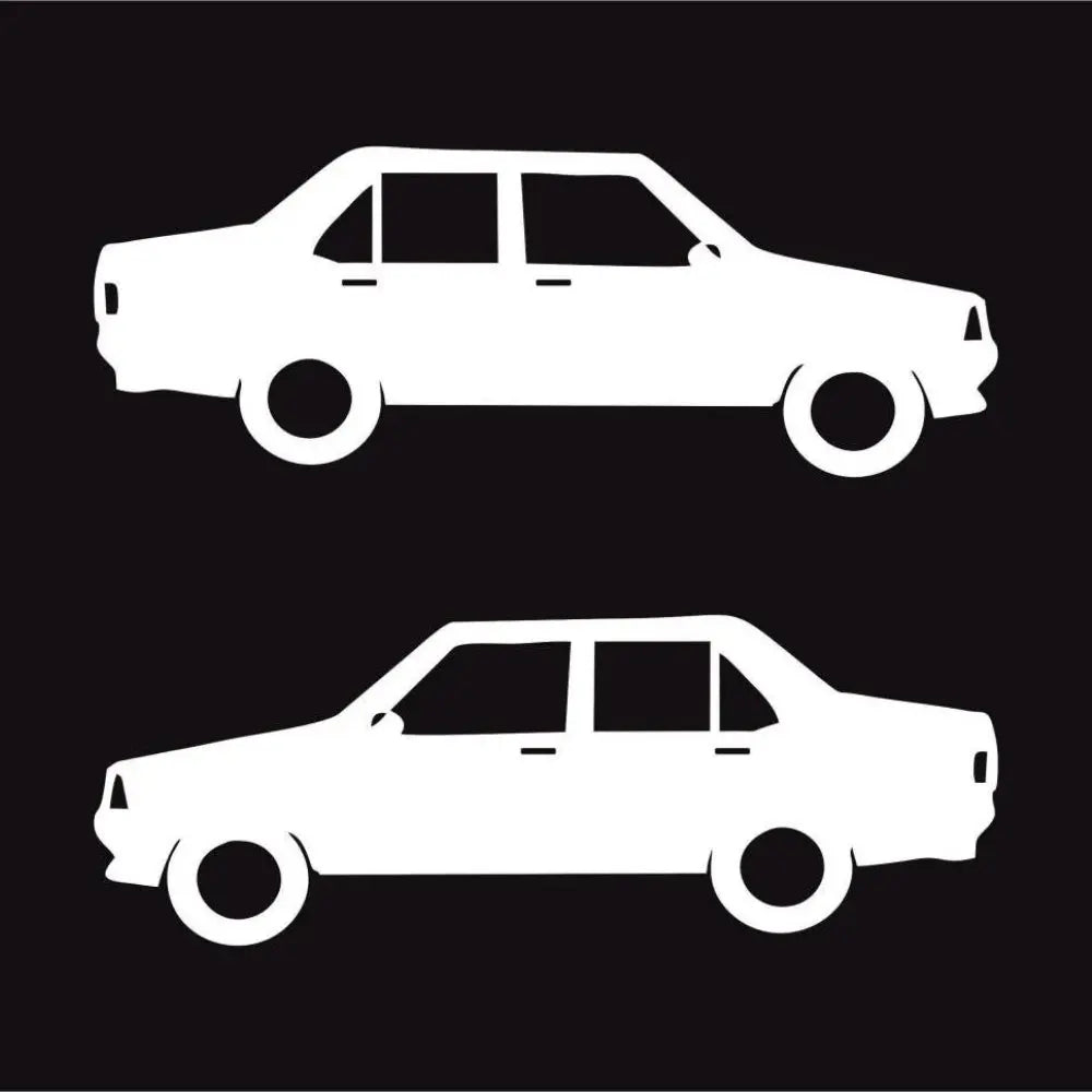 Sticker Master Şahin & Doğan Araba Sticker – Modifiye Severler İçin 2'li Sticker Seti 15 Cm Sticker Master