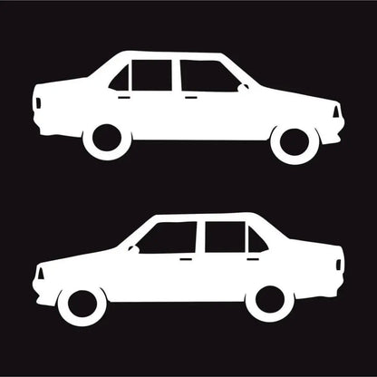 Sticker Master Şahin & Doğan Araba Sticker – Modifiye Severler İçin 2'li Sticker Seti 15 Cm Sticker Master