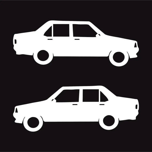 Sticker Master Şahin & Doğan Araba Sticker – Modifiye Severler İçin 2'li Sticker Seti 15 Cm Sticker Master