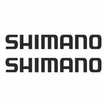Sticker Master Shimano Sticker Seti - 2 Adet 20 cm Siyah Logo Etiket Sticker Master