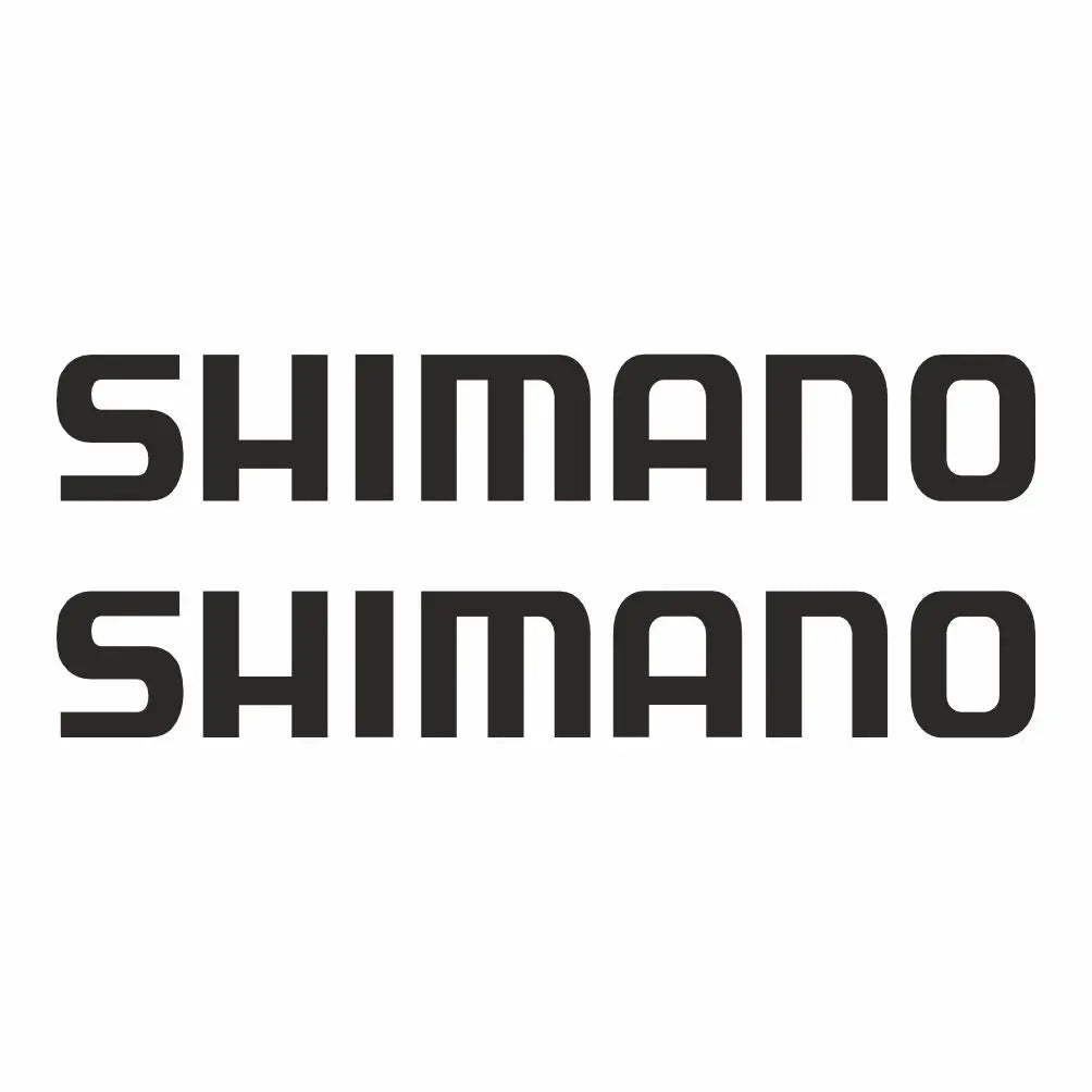 Sticker Master Shimano Sticker Seti - 2 Adet 20 cm Siyah Logo Etiket Sticker Master