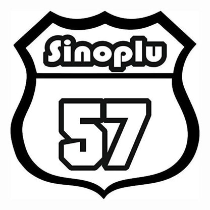 Sticker Master Sinoplu 57 Sticker - Araba, Laptop, Motor ve Kask İçin Dayanıklı Etiket (15 cm) Sticker Master