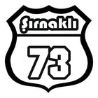 Şırnaklı 73 Sticker, Memleket Plaka Tasarım Araç Etiketi | Sticker Master