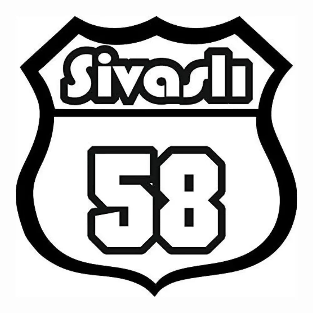 Sticker Master Sivaslı 58 Sticker - Araba, Laptop, Motor ve Kask İçin Dayanıklı Etiket (15 cm) Sticker Master