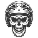 Sticker Master Skull Motor Kask Kurukafa Gözlük Sticker Motor, Kask, Laptop, Araba, Oto Araç İçin Dayanıklı Etiket Decal 15 Cm Sticker Master