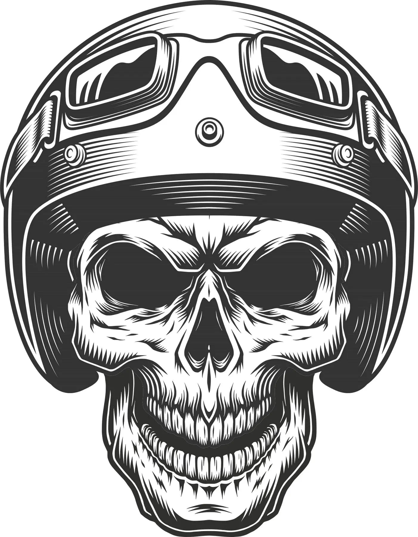 Sticker Master Skull Motor Kask Kurukafa Gözlük Sticker Motor, Kask, Laptop, Araba, Oto Araç İçin Dayanıklı Etiket Decal