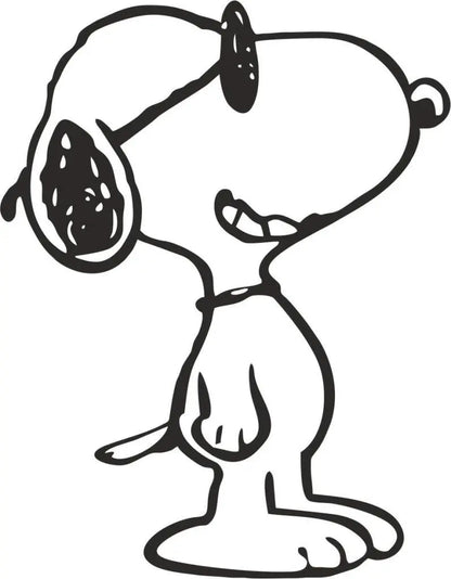 Sticker Master Snoopy Sticker Motor, Kask, Laptop, Araba, Oto Araç İçin Dayanıklı Etiket Decal