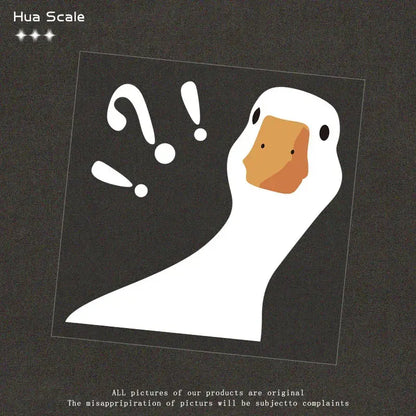 Sticker Master Soru İşareti Ördek Sticker – Araç & Motosiklet Dekorasyonu Sticker Master