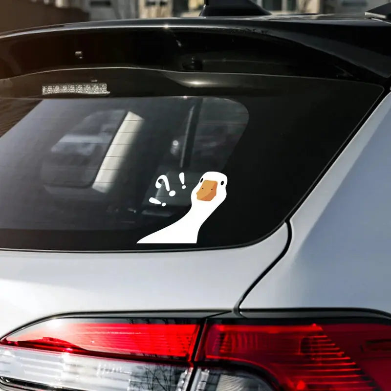 Sticker Master Soru İşareti Ördek Sticker – Araç & Motosiklet Dekorasyonu Sticker Master