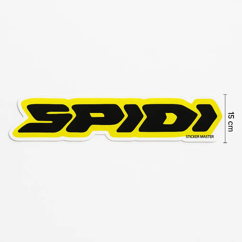 Sticker Master Spidi Motor, Kask, Laptop, Araba, Oto Araç İçin Dayanıklı Etiket Decal 15 Cm Sticker Master