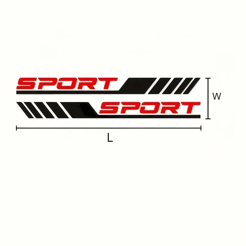 Sticker Master Sport Yan Şerit Kapı Sticker Seti (4 Parça) Sticker Master