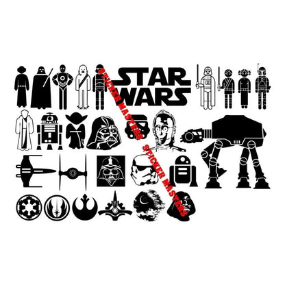 Sticker Master Star Wars Set Galaktik Kahramanlar Sticker Seti – Uzay Temalı 24’lü Özgün Koleksiyon Çıkartmaları Sticker Master
