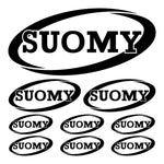 Sticker Master Suomy Sponsor Sticker Seti – Kask, Motor, Araba İçin Dayanıklı Yarışçı Etiketleri Sticker Master