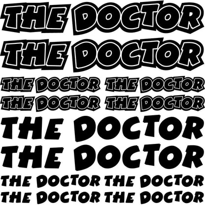 Sticker Master The Doctor Sponsor Set Oto Motor Araba Sticker Sticker Master