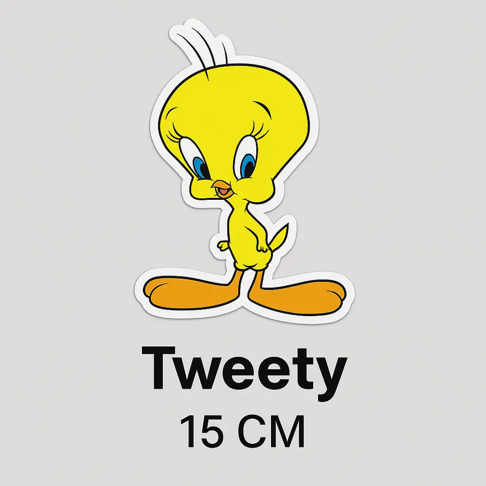 Sevimli Tweety Sticker 15 cm Çizgi Film Etiketi - Sticker Master