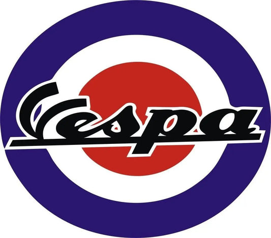 Sticker Master Vespa 2 Motor, Kask, Laptop, Araba, Oto Araç İçin Dayanıklı Etiket Decal 15 Cm