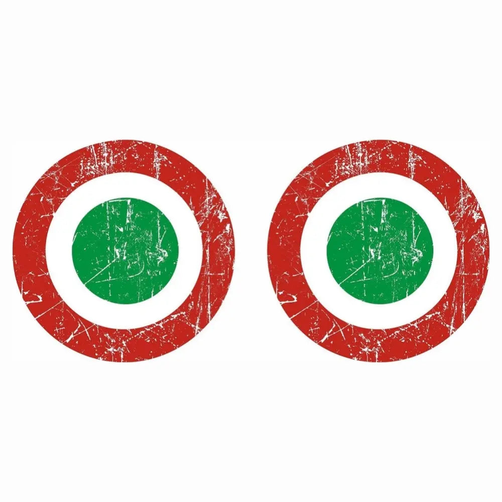 Sticker Master Vespa Eskitme Yan Grenaj Set Motor, Kask, Laptop, Araba, Oto Araç İçin Dayanıklı Etiket Decal 15 Cm Sticker Master