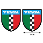 Sticker Master Vespa İtalyan Şerit Tasarımlı Dayanıklı Etiket – 10 Cm – 2 Adet Sticker Master