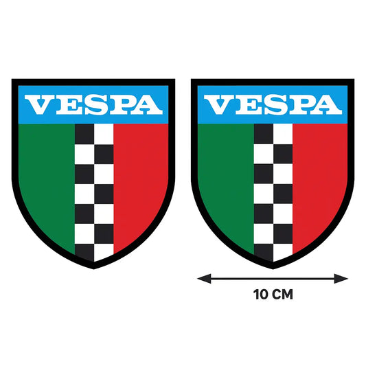 Sticker Master Vespa İtalyan Şerit Tasarımlı Dayanıklı Etiket – 10 Cm – 2 Adet Sticker Master