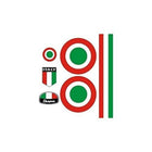 Vespa İtalyan Sticker Seti Retro Tasarım | Sticker Master