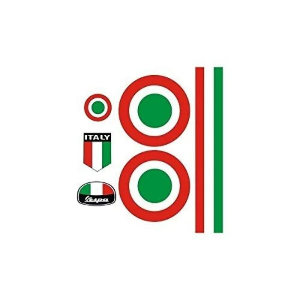 Sticker Master Vespa İtalyan Set Motor, Kask, Laptop, Araba, Oto Araç İçin Dayanıklı Etiket Decal Sticker Master