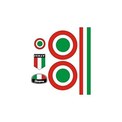 Sticker Master Vespa İtalyan Set Motor, Kask, Laptop, Araba, Oto Araç İçin Dayanıklı Etiket Decal Sticker Master