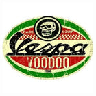 Eskitme Vespa Sticker Voodoo Kuru Kafa 12 cm | Sticker Master