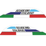 Sticker Master Vespa "Scuderia Italiano" Yan Sticker Etiket - Sağ ve Sol Takım Sticker Master