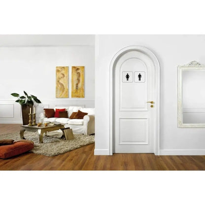 Sticker Master WC Duvar Kapı Sticker – 15 cm Bay & Bayan Tuvalet Etiketi Sticker Master