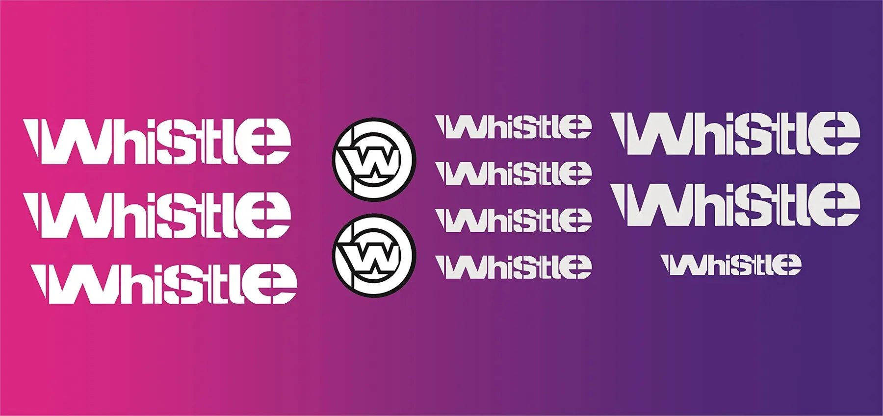 Sticker Master Whistle Bisiklet Sticker Set Etiket