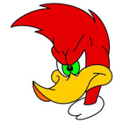 Agresif Woody Woodpecker Sticker 15 cm Çizgi Film | Sticker Master