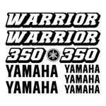 Sticker Master Yamaha 350 WARRIOR Sticker Set Motor Çıkartma Etiket Sticker Master