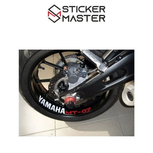 Sticker Master Yamaha Mt 07 Sticker Set Motor Çıkartma Etiket 8 Adet Sticker Master
