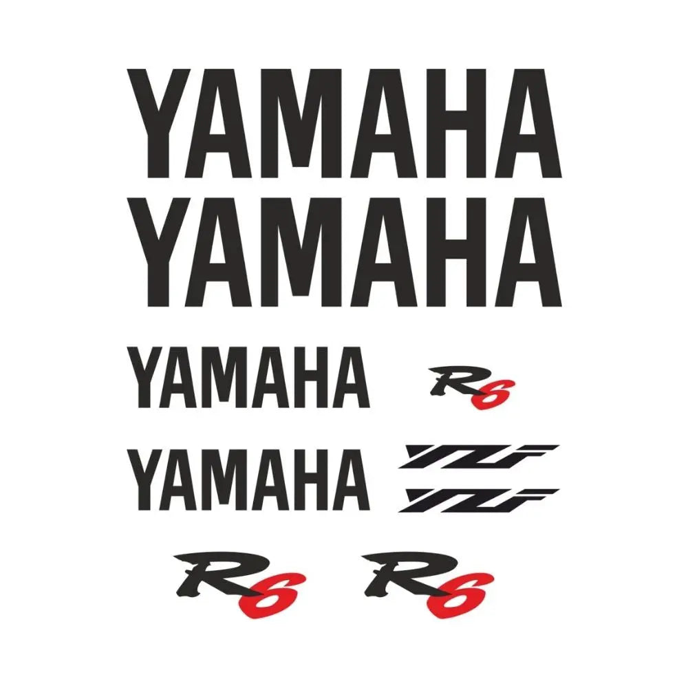 Sticker Master Yamaha YZF R6 Motor Sticker Set – Kişiselleştirilebilir, Dayanıklı ve Suya Dayanıklı Etiketler Sticker Master