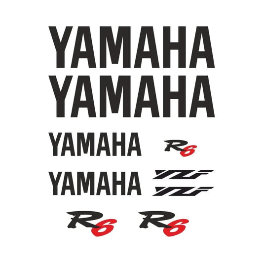 Sticker Master Yamaha YZF R6 Motor Sticker Set – Kişiselleştirilebilir, Dayanıklı ve Suya Dayanıklı Etiketler Sticker Master