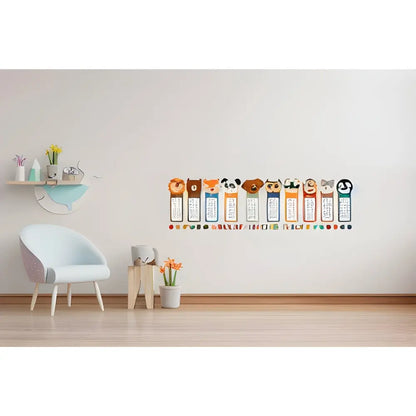 Sticker Master – Hayvanlı Çarpım Tablosu Duvar Sticker Seti (15 cm | 30 cm) Sticker Master