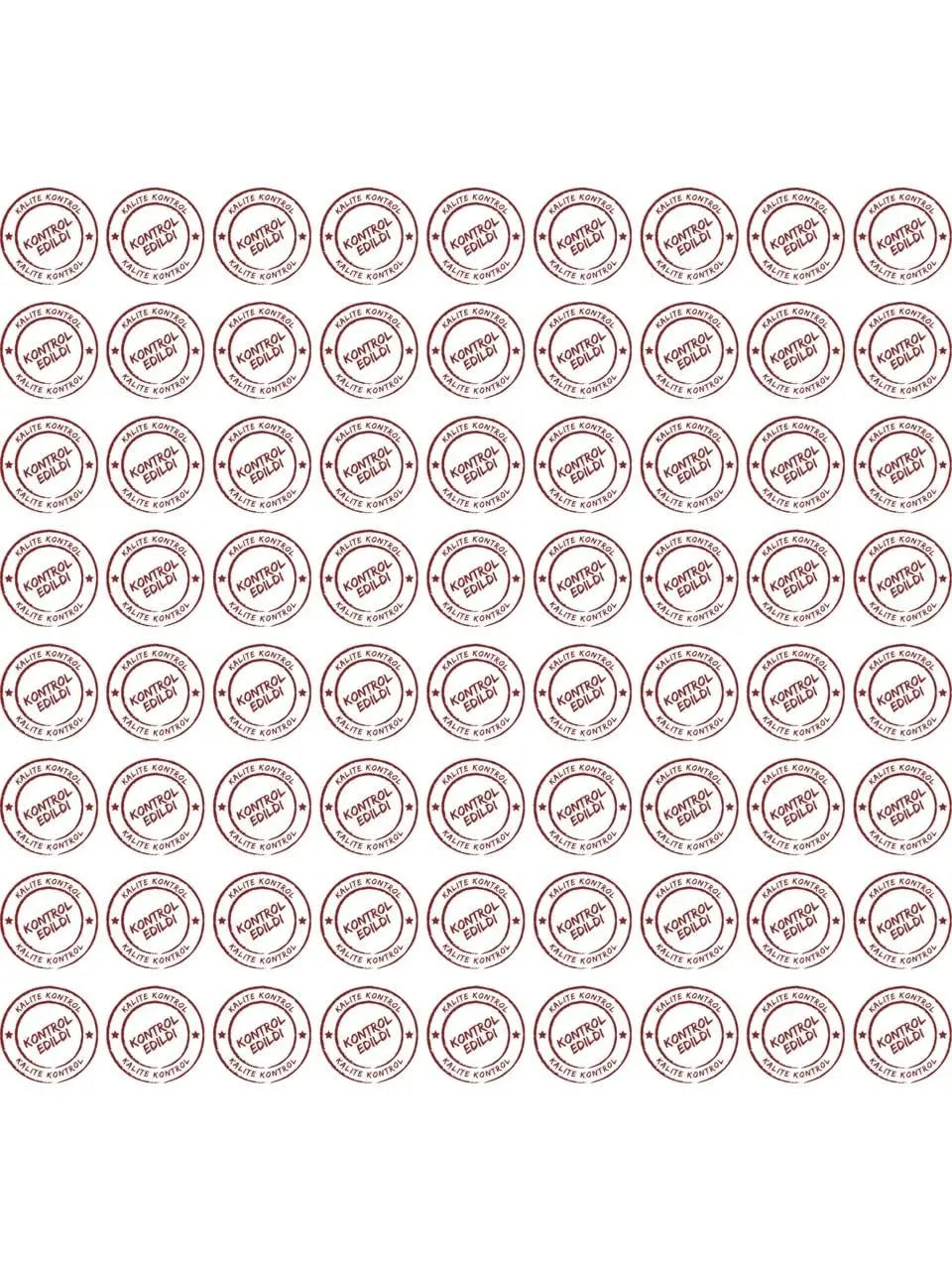 Sticker Master Kontrol Edildi Etiketi Kendinden Yapışkanlı Çap 3 x 3 Cm 1000'Lı