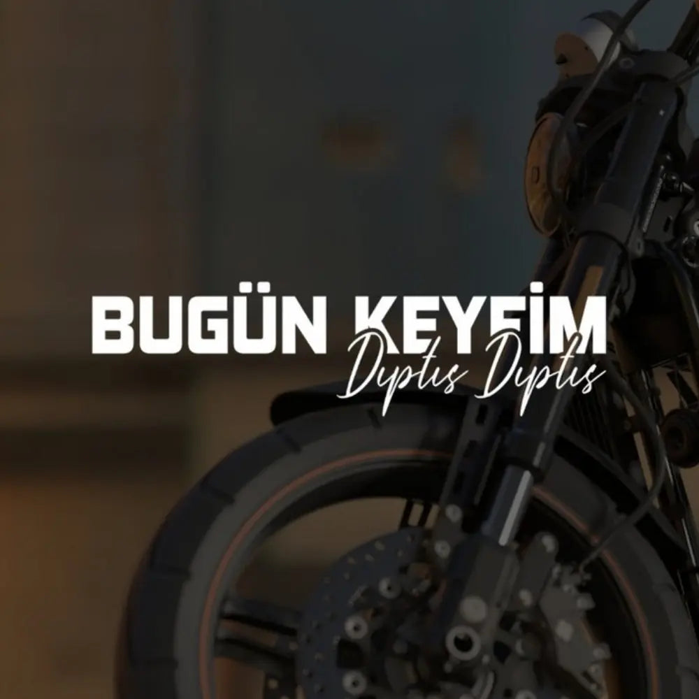 Sticker Master “Bugün Keyfim Dıptıs Dıptıs” Sticker – 20 × 5 Cm Vinil | Araç, Kask, Laptop Uyumlu Sticker Master