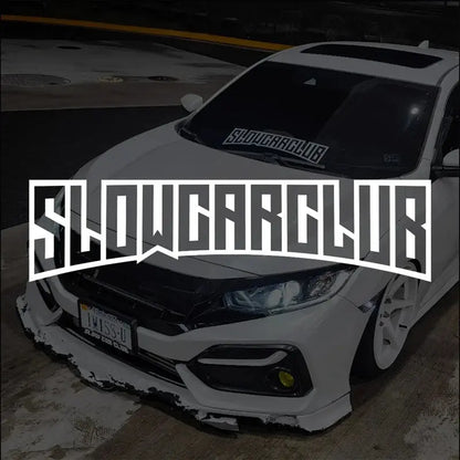 Sticker Master "SLOW CAR CLUB" JDM Ön Cam Sticker Sticker Master